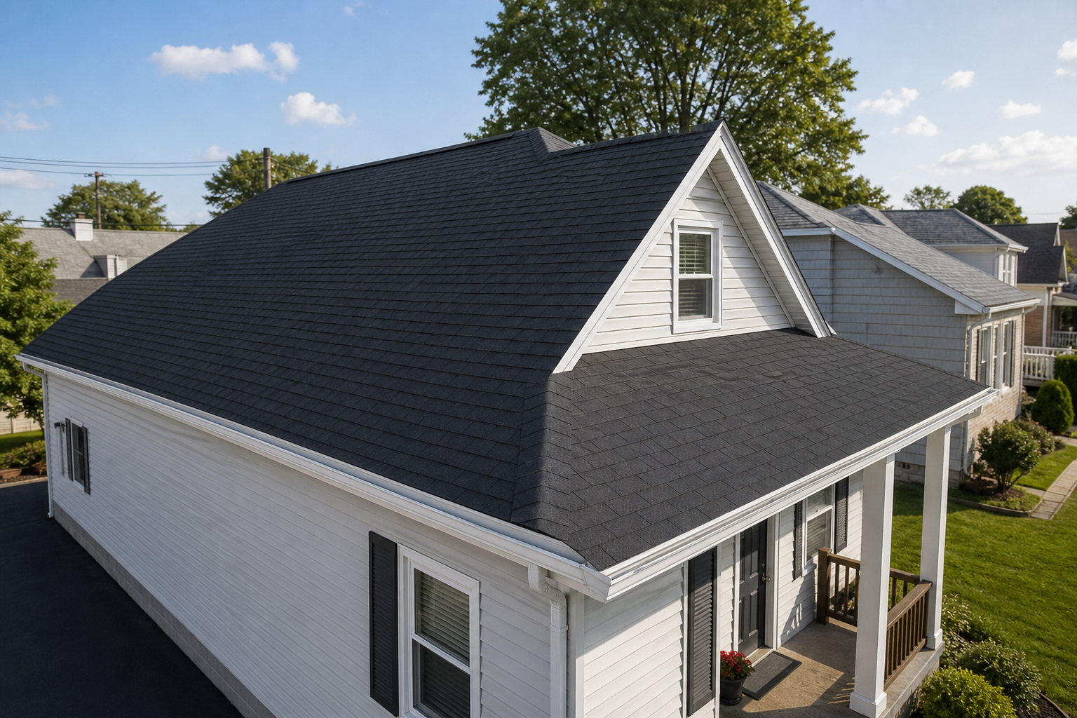 Preview image of a completed residential shingle roof